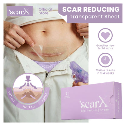 ScarX - PU Backed Silicone Scar Reducing Sheets