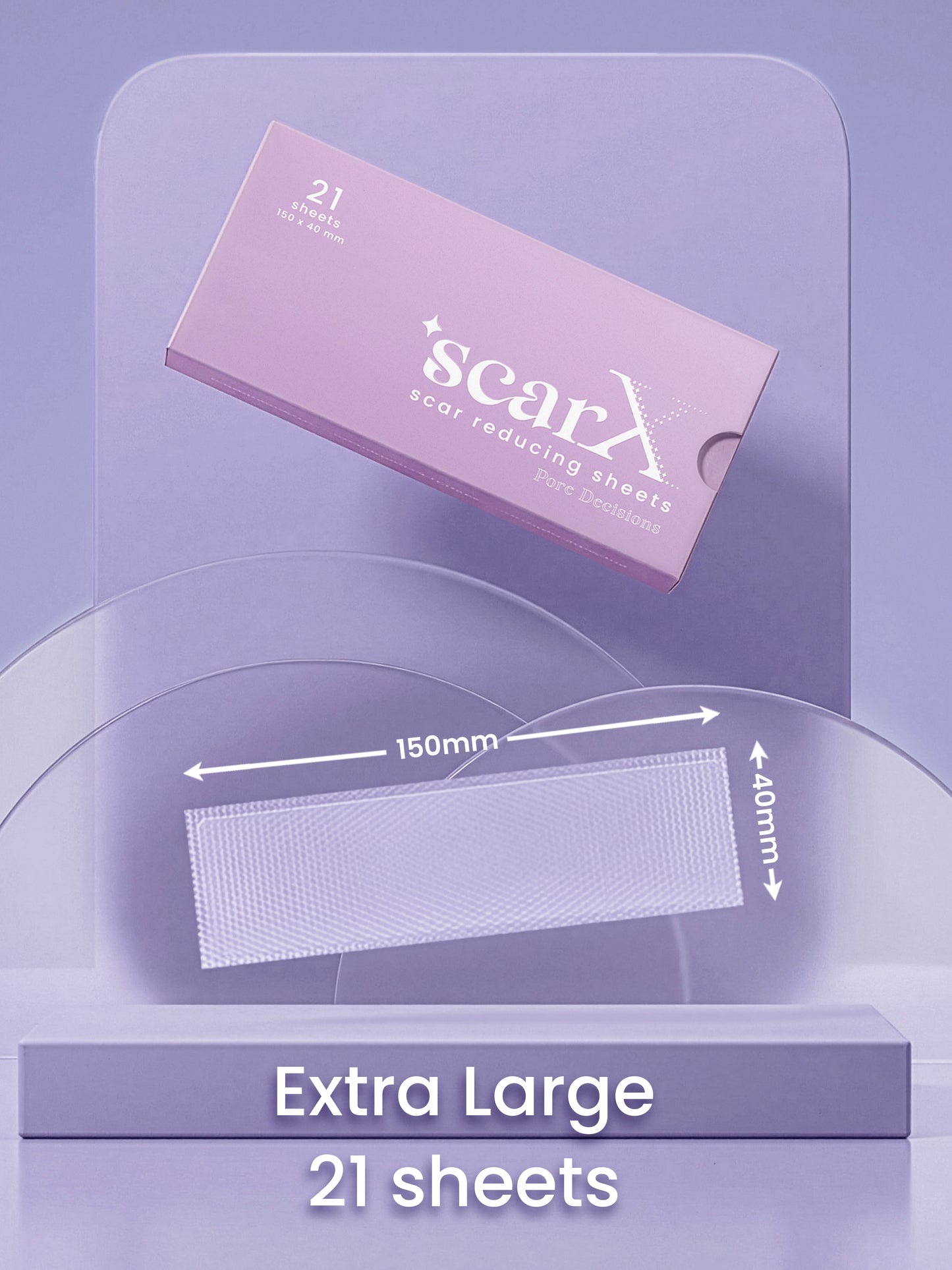 ScarX - PU Backed Silicone Scar Reducing Sheets